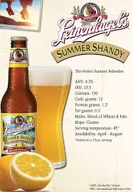 The Definition Of A Summer Beer In My Book Once It Hits The Shelves You Know The Sun Isn T Far Behind Summer Shandy Shandy Summer Beer