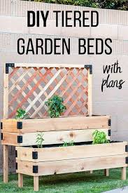 Use a framing square and a. Diy Tiered Raised Garden Bed