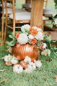 Wedluxe Pumpkin Spice And Everything Nice Photography By Christine Grace Photography Follow Wedluxe F Pumpkin Wedding Pumpkin Planter Wedding Decorations
