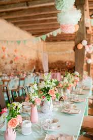 Inspiration Un Mariage Vintage Et Romantique Save The Deco Summer Wedding Colors Wedding Mint Green Wedding Table