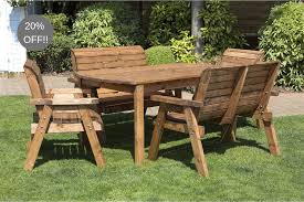 6 Seater Wooden Garden Table Bench And Chair Set Dining Set Wooden Garden Furniture Wooden Garden Table Garden Furniture Sets