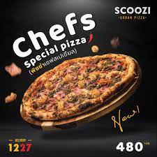Pepperoni, sausage, ham, mushroom, onions & extra mozzarella cheese. Scoozi Pizza 1227 Chef S Special Pizza Facebook