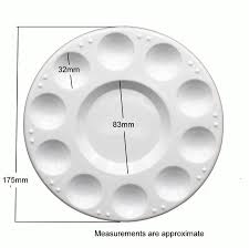 Plastic Circular Palette 10 Well Watercolour