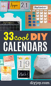 33 Diy Calendars To Start The New Year Off Right Diy Calendar Diy Calender Diy