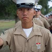 U.S. Marine Corps Lance Cpl. Kyle Burklew, 21, a small