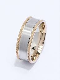 14k White And Yellow Gold Two Toned Men S Wedding Band Trends For 2020 Mens Wedding Bands Mens Wedding Bands Unique Mens Wedding Rings