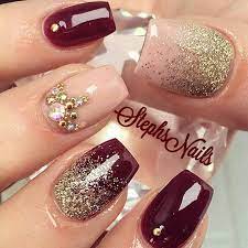 #elegant manicure pics #maroon nail designs #maroon manicure #short nails. 50 Newest Burgundy Nails Designs You Should Definitely Try In 2021 Nails Nail Designs Glitter Glitter Nail Art