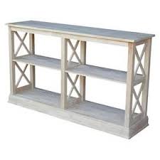 Hampton Sofa Server Table With Shelves International Concepts In 2020 Farmhouse Console Table Wood Furniture Plans Furniture