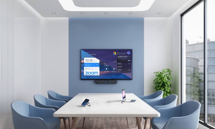 Configuration Yealink en huddle room, généré par IA
