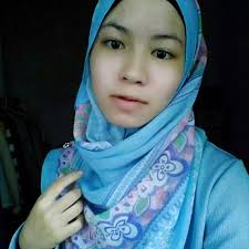 Awek Sekolah Tudung Biru Photo 1