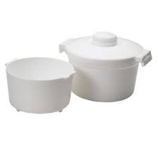 Using this method, the water cooks down completely as it's absorbed by the rice, which generally takes about 30 to 45 minutes. Rice Cooker Microwave Nordic Ware
