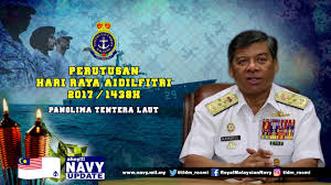 Panglima angkatan tentera (tulisan jawi: Video Perutusan Panglima Tentera Laut Hari Raya Aidilfitri 2017 1438h