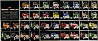 peterbilt paint schemes color guide peterbilt trucks