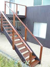 External Staircase Open Rise Full Stringer Includes Two Piece Treads With Nosing Grooves This Staircase External Staircase Staircase Outdoor Exterior Stairs