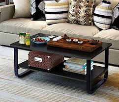 Find great deals on ebay for coffee table with storage. Modern Large Coffee Table With Lower Storage Shelf For Living Room 48 X 24 Black Sale Coffee Tables Shop Buymorecoffee Com