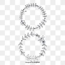 Black And White Transparent Background Border Design Png Leaves Border Frame With Anadem Frame Leaves Round Png Transparent Clipart Image And Psd File For Free Download Frame Flower Drawing Free Graphic Design