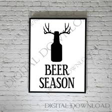 Beer Season Deer Head Antler Bottle Vector Download Gift For Him Vector Saying Svg Print Typography Art Svg Pdf Jpg Png Antler Sign Deer Signs Typography Art Wall Signs