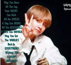 Send him or her happy birthday! Happy V Day Bts Birthdays Happy V Day Happy Birthday Wishes