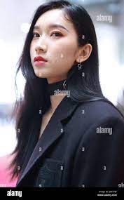 Chinese singer Liu Lingzi arrives at a Shanghai airport before departure in  Shanghai, China, 18 October 2020. (Photo by Stringer/ChinaImages/Sipa USA  Stock Photo - Alamy