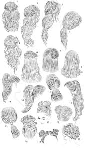 on colorshop by creative market ve hair sketch how to draw hair sketches