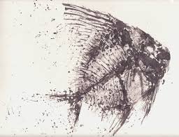 Pics For Fish Fossil Drawing Fish Fossil Drawings Abstract Artwork