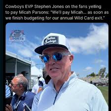 Stephen Jones with a pointed comment when asked about Cowboys fans chanting  “Pay Micah!” yesterday at practice: “We want to pay Micah too. He has to  want to be paid.”