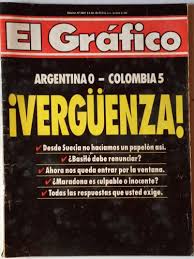 Colombia had its strongest period during the 1990s. Revista El Grafico Argentina Colombia 5 0 Tapa Negra Futbol Mercado Libre