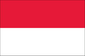 This image shows a flag, a coat of arms, a seal or some other official insignia. Indonesia Flag