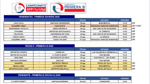 Primera b 2020/2021 scores, live results, standings. Anfp Programacion De Los Partidos Del Campeonato Afp Planvital Y Primera B Adprensa Agenda De Prensa