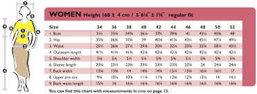 Women S Size Chart In Inches Womens Size Chart Size Chart Winter Pattern
