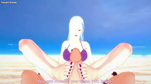 Mei Mei from Jujutsu Kaisen Gives You A Footjob At The Beach Hentai POV