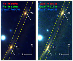 Multiband 7 ×12 images of SN H0PE and its host galaxy. Left panel ...
