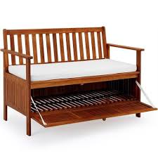 Amazon De Gartenbank 2in1 Mit Auflagenbox Sitzbank Holzbank Parkbank Bank Inkl Sitzauflage 120cm Holzbank Garten Aussensitzbank Holzbank Mit Ablage
