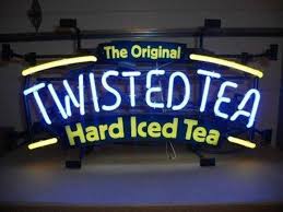 Twisted Tea The Original Hard Iced Tea Neon Sign Real Neon Light Twisted Tea Neon Lights For Sale Neon Signs