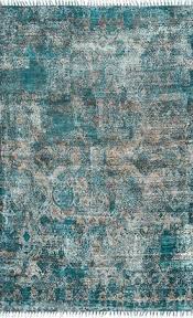 Dawn Tribal Abstract Fringe Multi Rug Teal Area Rug Rugs Usa Fringe Rugs
