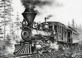 Historic Steam By James Williamson Train Drawing Pyrography Pyrography Art