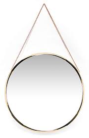 Black And Gold Round Wall Mirror Amazon Com Franc Gold Round Wall Mirror Circular Gold Mirror On Chain 17 5 Inch Diameter Modern Glam C Hanging Wall Mirror Round Wall Mirror Mirror Wall