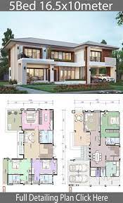 House Design Plan 16 5x10m With 5