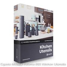 Download Cgaxis Kitchen Utensils 3d Models Collection 92 3dmaxfarsi Com Kitchen Utensils Kitchen Furniture Storage Kitchen Models