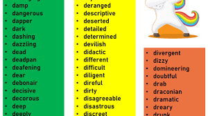 Positive adjectives with letter d. Adjectives That Start With D Adjectives List English Grammar Here