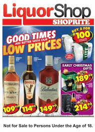 Shoprite Liquorshop Deals 22 Oct 2018 11 Nov 2018 Black Friday Specials Catalogues Deals Promotions Sale