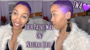 Hair color wax 7 colors disposable men hairstyles for short hair matte shiny create your own brand. Hair Paint Wax On Natural Hair Twa Youtube