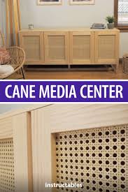 Diy Cane Media Center With Minimal Tools Diy Furniture Projects Home Diy Home