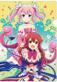 Plastic Folder Machikado Mazoku The Demon Girl Next Door Shamiko Chiyoda Momo Demon Girl Anime Anime Art