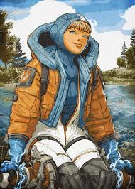 Apex Legends Characters Wattson Displate Artwork By Artist Durro Art Part Of A Set Based On Characters From The Popular Apexlegends Bat Apex Legend Artist