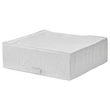 Stuk Storage Case White Gray 21 X20x7 Ikea Ikea Grey Storage Storage Spaces