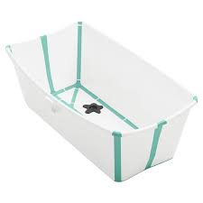 Flexibath is a flexible baby bathtub designed by a danish company, a real cool world. Stokke Flexi Bath White Aqua