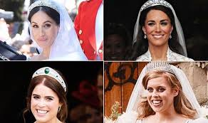 Meghan markle has talked about the surreal experience of choosing a diamond tiara to wear at her wedding with the personal help of queen elizabeth ii. Princess Beatrice Wedding Tiara Was It More Valuable Than Eugenie Meghan Or Kate S Express Co Uk