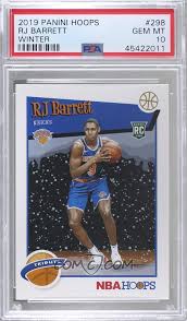 This includes hoops ink, rookies ink and hot signatures rookies. 2019 20 Panini Nba Hoops Base Winter 298 Hoops Tribute Rj Barrett Psa 10 Gem Mt