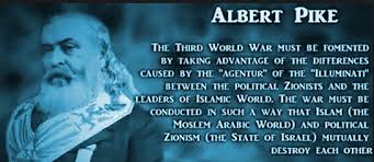 Afbeeldingsresultaat voor albert pike freemason cartoon